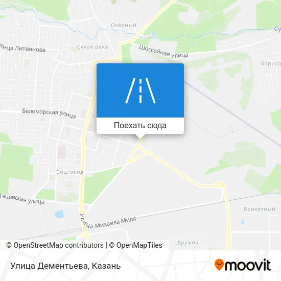 Карта Улица Дементьева