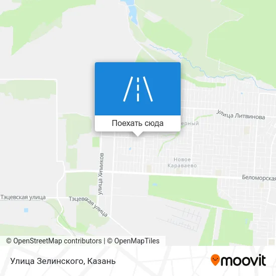 Карта Улица Зелинского