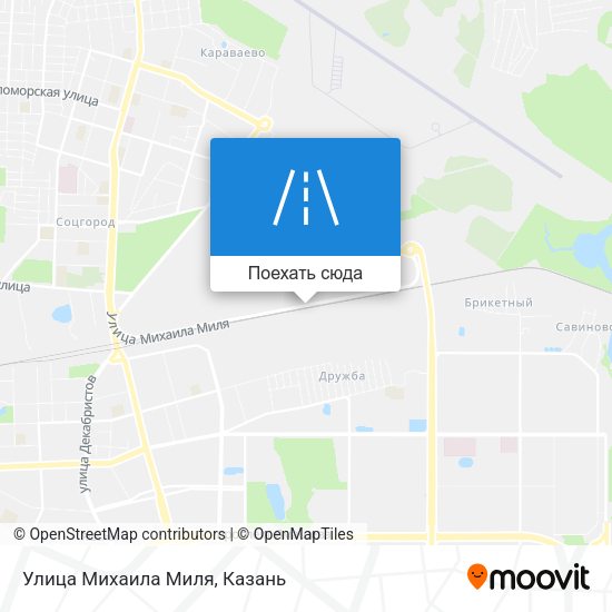 Карта Улица Михаила Миля