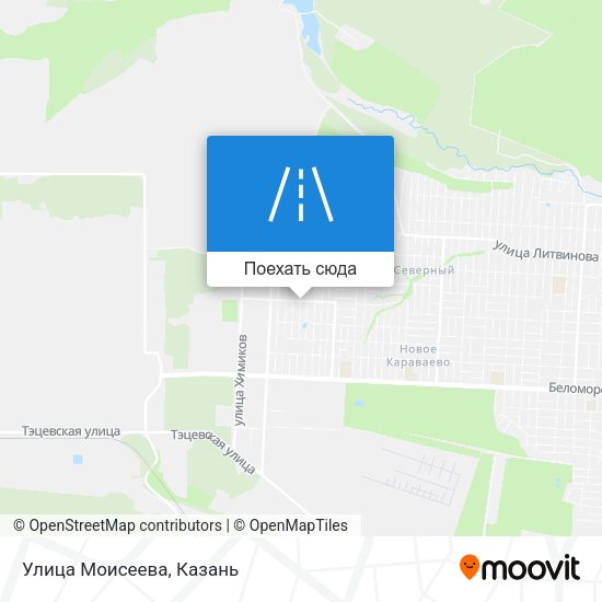 Карта Улица Моисеева