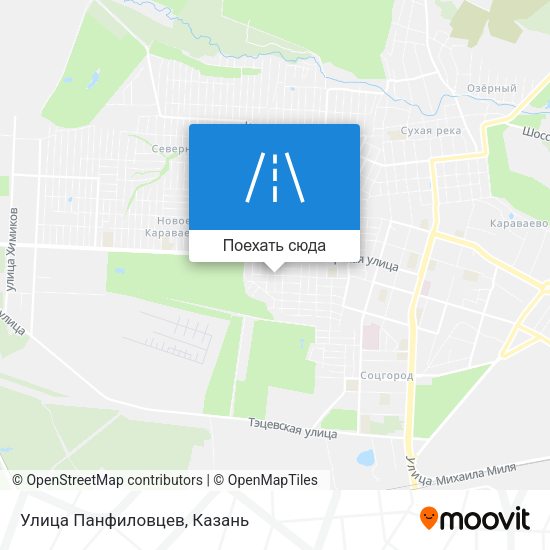 Карта Улица Панфиловцев