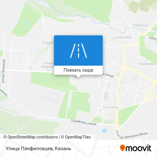 Карта Улица Панфиловцев