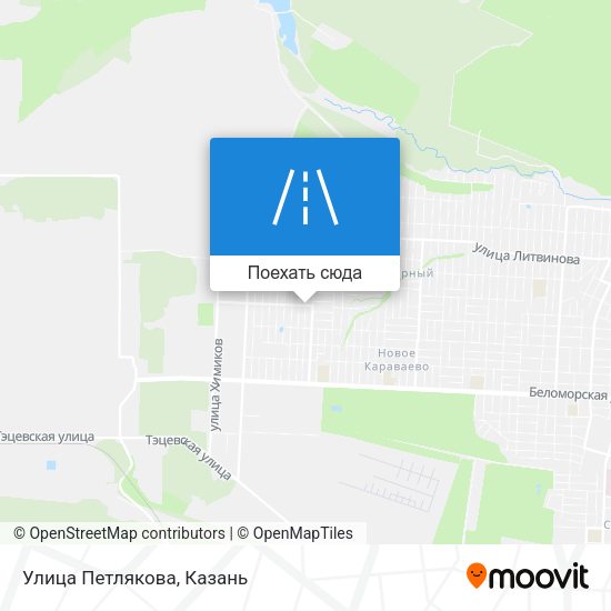 Карта Улица Петлякова