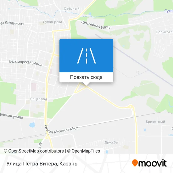 Карта Улица Петра Витера
