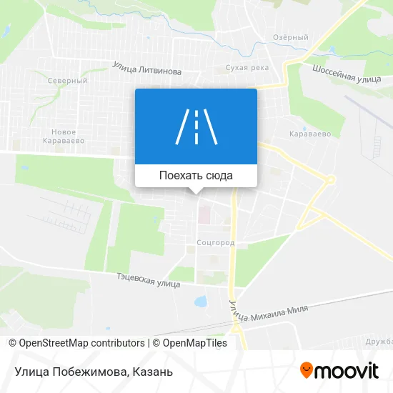 Карта Улица Побежимова