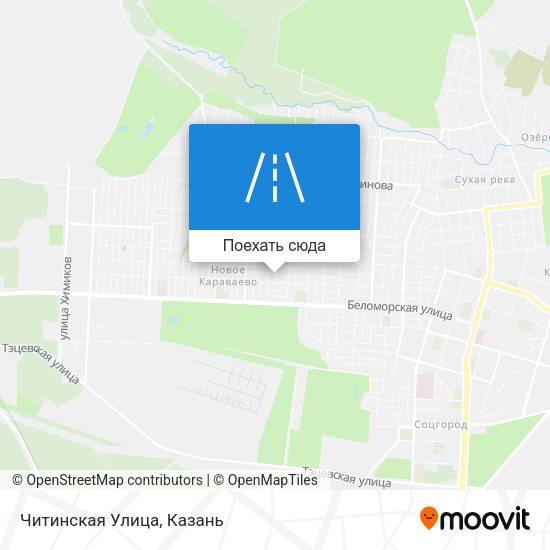 Карта Читинская Улица