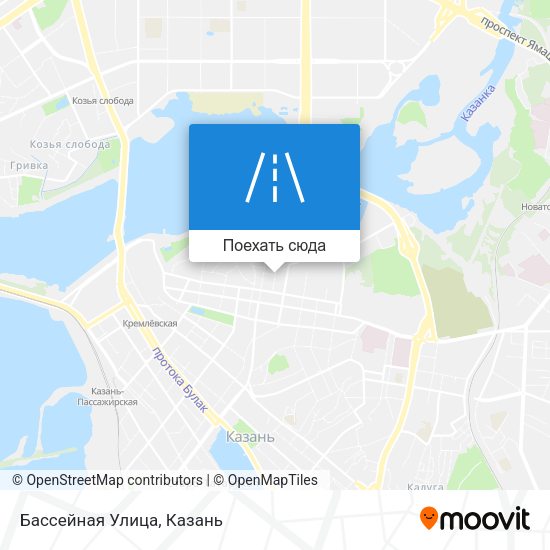Карта Бассейная Улица