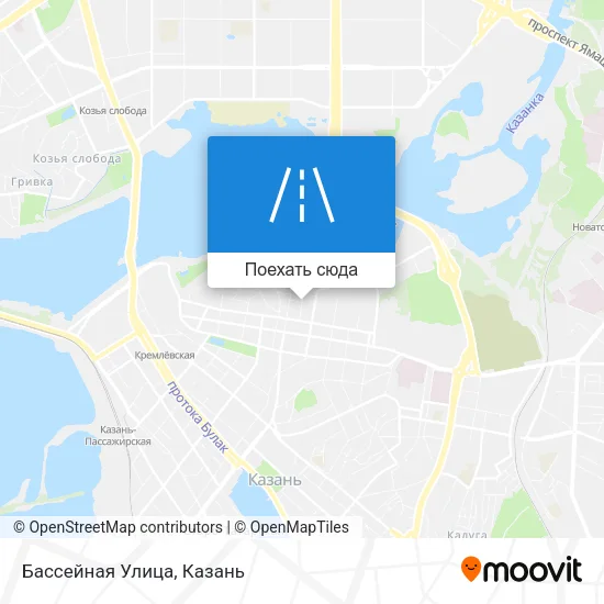 Карта Бассейная Улица