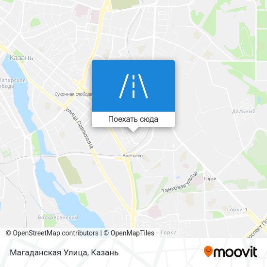 Карта Магаданская Улица