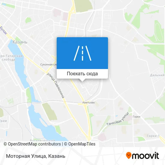 Карта Моторная Улица