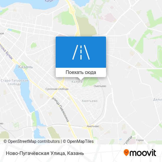 Карта Ново-Пугачёвская Улица