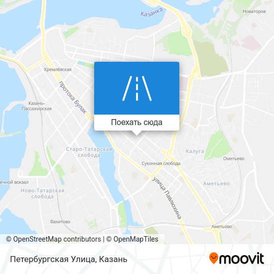 Карта Петербургская Улица