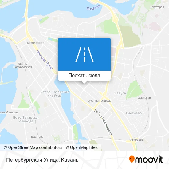 Карта Петербургская Улица