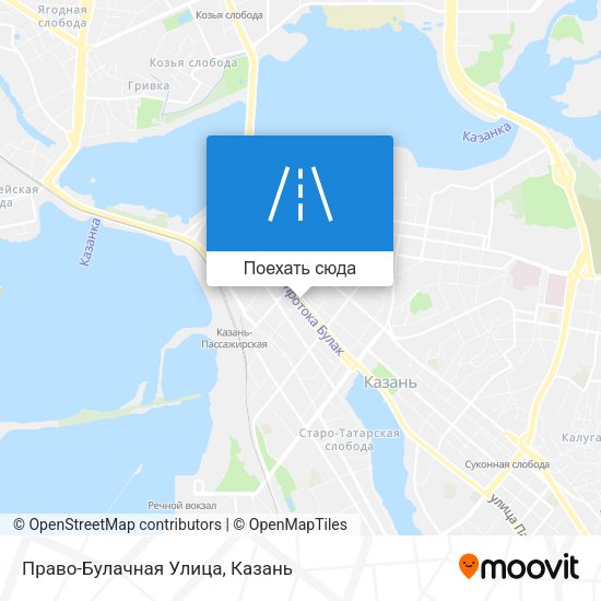 Карта Право-Булачная Улица