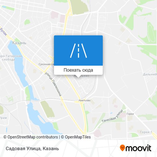 Карта Садовая Улица