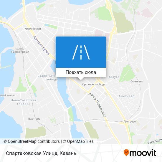 Карта Спартаковская Улица