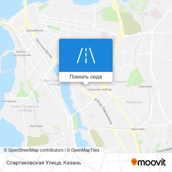 Карта Спартаковская Улица