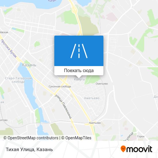 Карта Тихая Улица