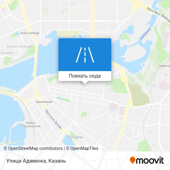 Карта Улица Адамюка