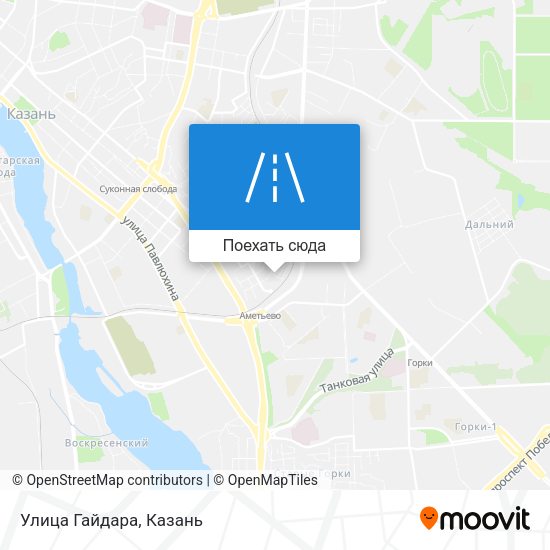 Карта Улица Гайдара