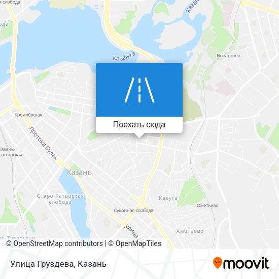 Карта Улица Груздева
