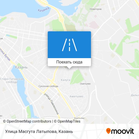 Карта Улица Масгута Латыпова