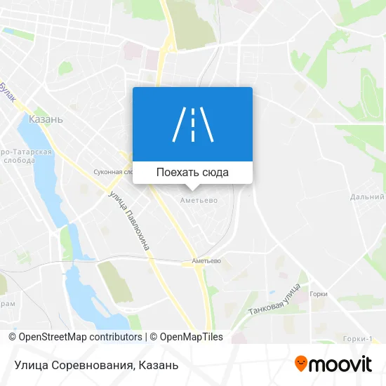 Карта Улица Соревнования