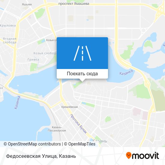 Карта Федосеевская Улица