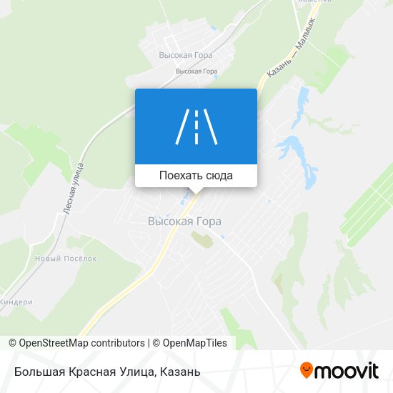 Карта Большая Красная Улица