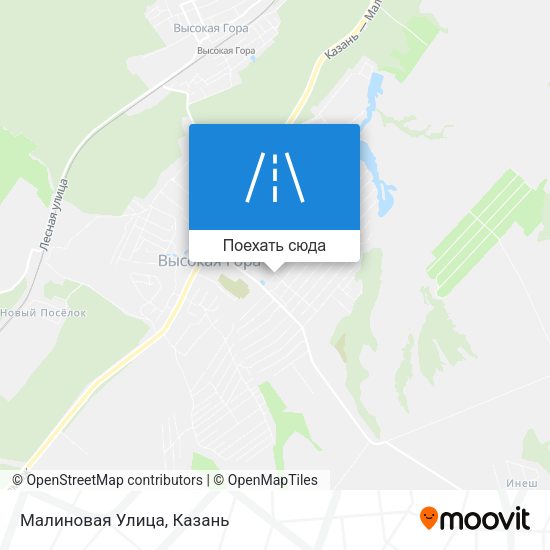 Карта Малиновая Улица