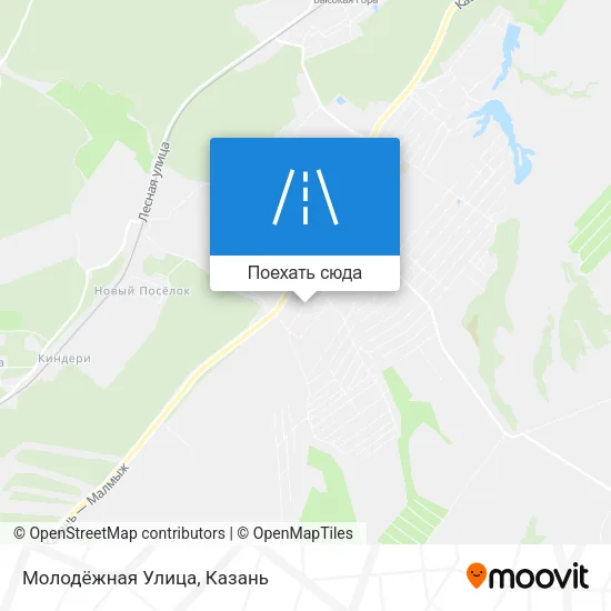 Карта Молодёжная Улица