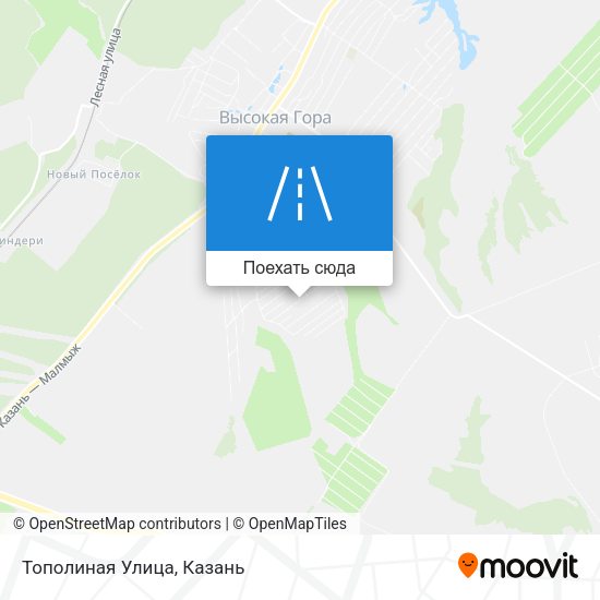 Карта Тополиная Улица