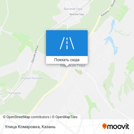 Карта Улица Комаровка