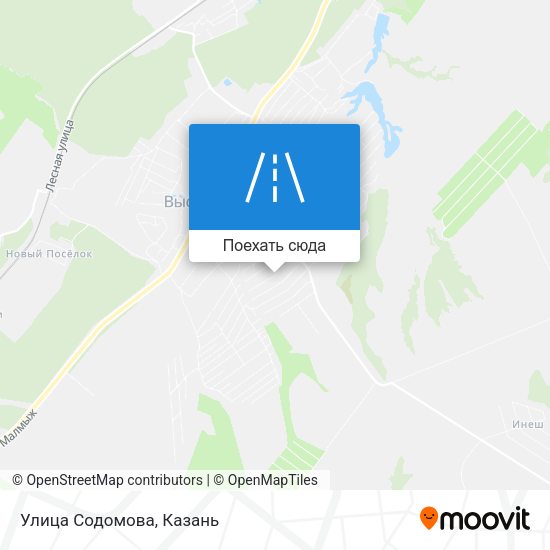 Карта Улица Содомова