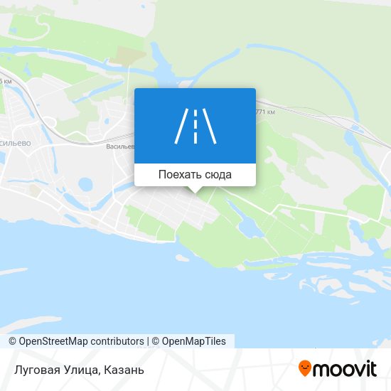 Карта Луговая Улица