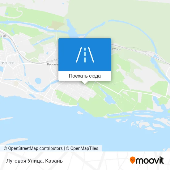 Карта Луговая Улица