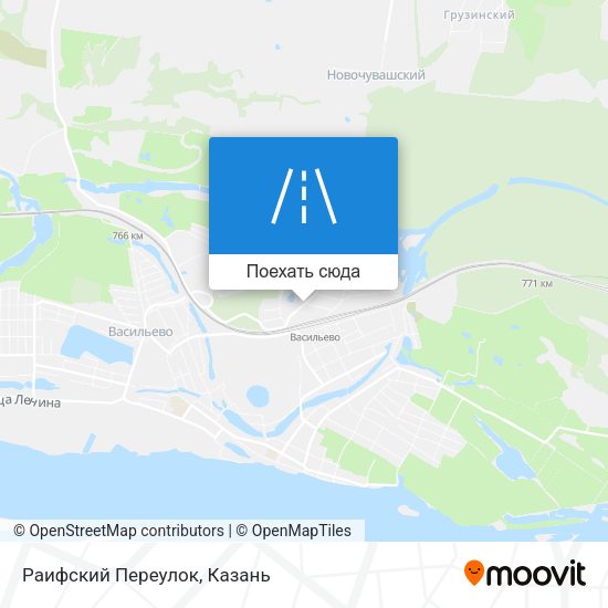 Карта Раифский Переулок