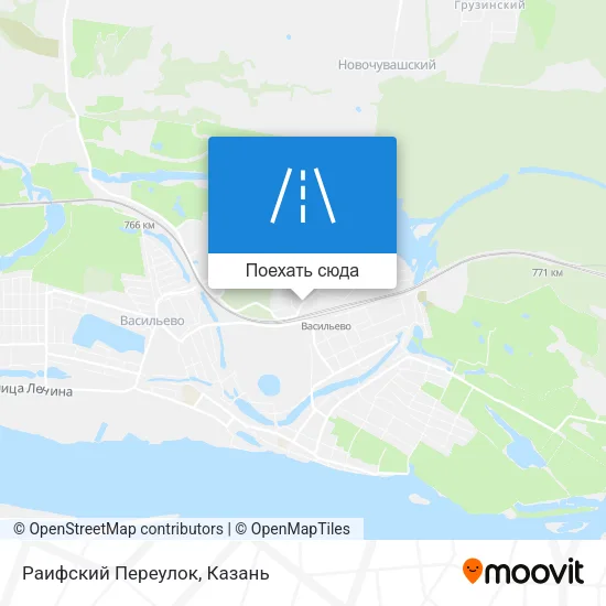 Карта Раифский Переулок