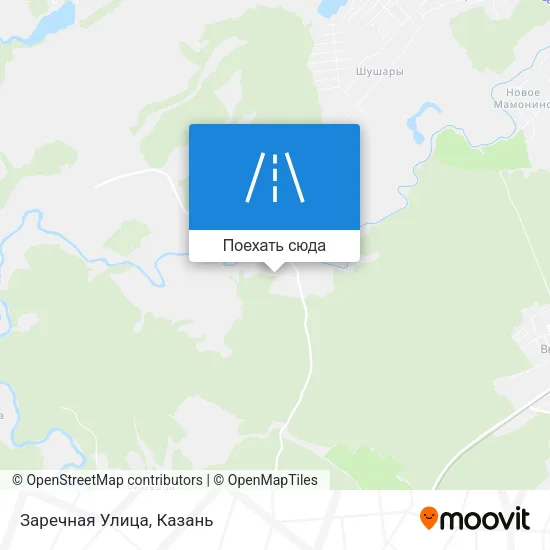 Карта Заречная Улица