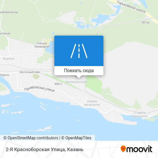 Карта 2-Я Красноборская Улица