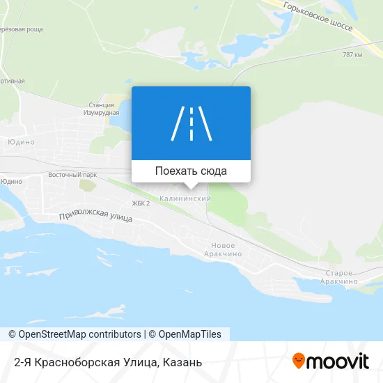 Карта 2-Я Красноборская Улица