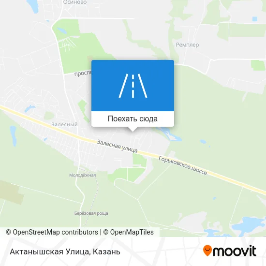Карта Актанышская Улица