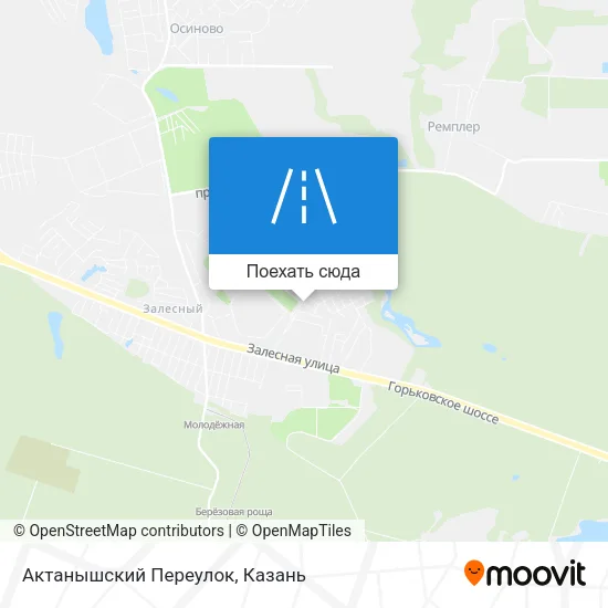 Карта Актанышский Переулок
