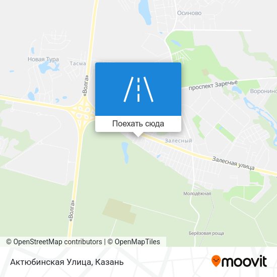 Карта Актюбинская Улица