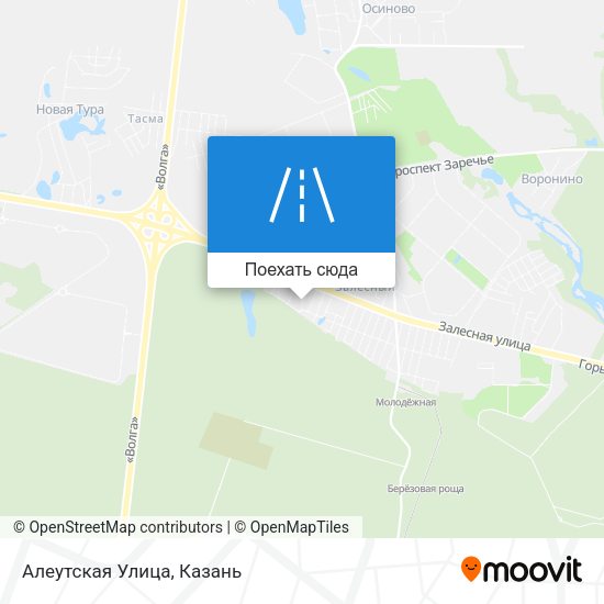 Карта Алеутская Улица