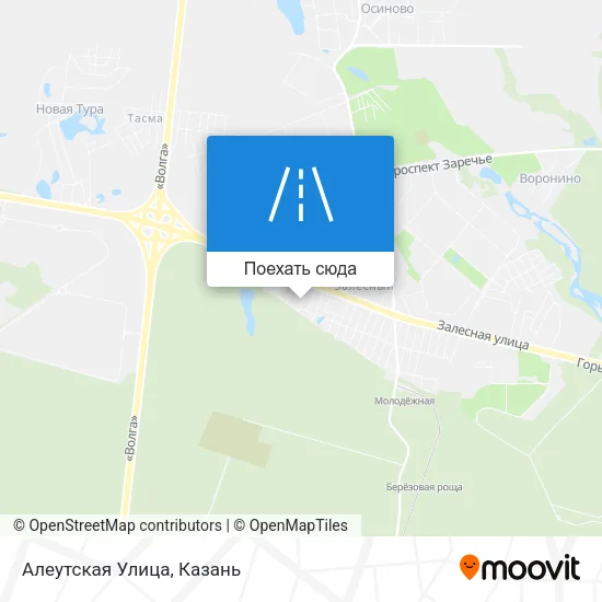 Карта Алеутская Улица