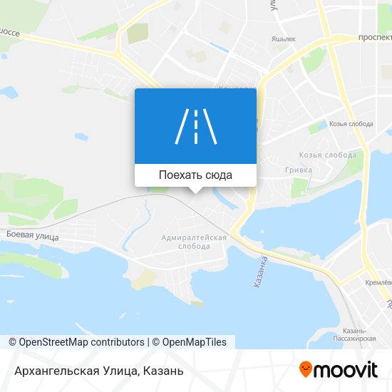 Карта Архангельская Улица