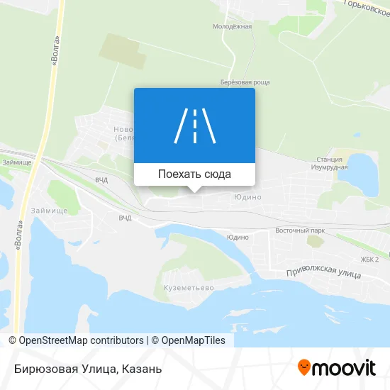 Карта Бирюзовая Улица