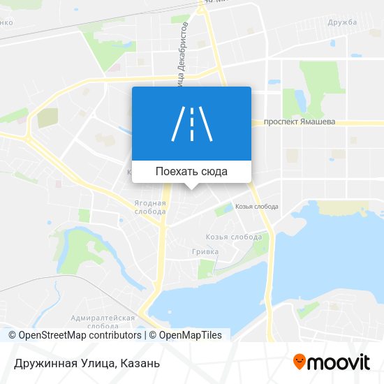 Карта Дружинная Улица