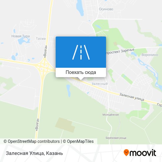 Карта Залесная Улица